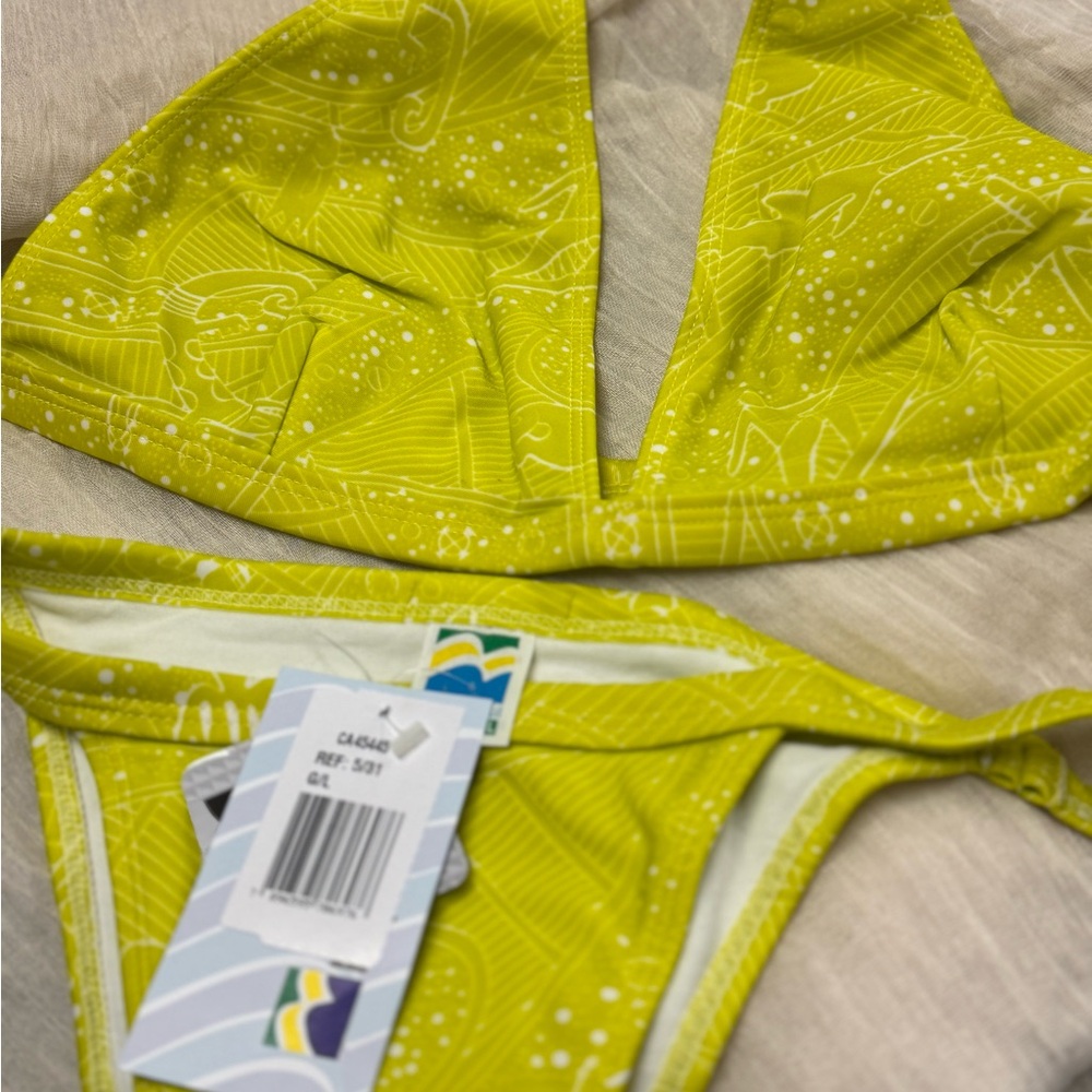 Vibrant Lime Green Bikini Set